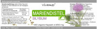 Vivameo ® 120 Mariendistel Kapseln à 650 mg Silybum, Silymarin (ohne Zusätze) (78 g)