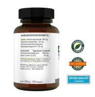 Vivameo ® 150 Artischocken Extrakt Kapseln 1800 mg Tagesportion 2,5% Cynarin