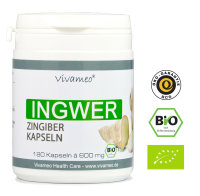 Vivameo ® 180 Bio Ingwer Kapseln à 600 mg rein...