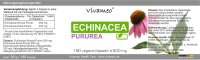 Vivameo ® 180 Echinacea Sonnenhut Kapseln à 500 mg ohne Zusätze 800 mg / TD (90 g)