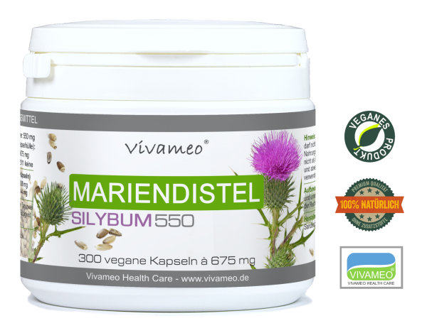 Vivameo ® 300 Mariendistel Kapseln à 675 mg Vegi-Kapseln Silybum Silymarin (203 g)