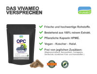 Vivameo ® OPC Traubenkernextrakt 95% + Vitamin C Kapseln à 640 mg mit Zertifikat