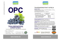Vivameo ® OPC Traubenkernextrakt 95% Kapseln à 580 mg ohne Zusätze • 250 Kapseln • (155 g)