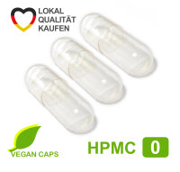 Leerkapseln • HPMC transparent leere Kapseln •...