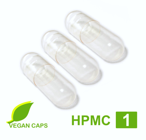Leerkapseln 500 - 20.000 vegan HPMC Größe 1 leere Kapseln Cellulose Premium