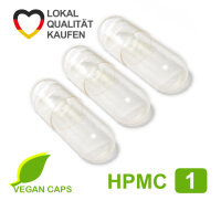 Leerkapseln • HPMC transparent leere Kapseln •...