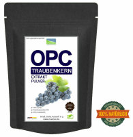 OPC Traubenkernextrakt 95% Pulver Traubenkern Extrakt + Zertifikat • 500 g