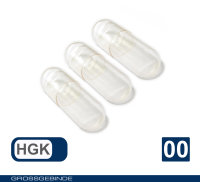 Leerkapseln Gelatinekapseln HGK Größe 00 transparent • VE 85.000 Stück
