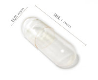 Leerkapseln vegan HPMC - pflanzlich - Größe 000 Zellulose transparent 100 Stück