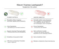 Leerkapseln vegan HPMC - pflanzlich - Größe 000 Zellulose transparent 100 Stück