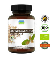 Bio Ashwagandha Kapseln • 1950 mg / Tagesdosis...