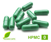 Leerkapseln 100 - 20.000 - pflanzlich - vegan HPMC Größe 0 Zellulose grün
