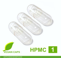 Leerkapseln • HPMC pflanzlich •  transparent...