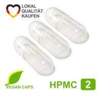 Leerkapseln • HPMC transparent leere Kapseln •...