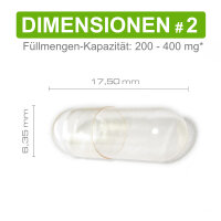 Leerkapseln • HPMC transparent leere Kapseln •...