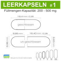 Leerkapseln • HPMC pflanzlich •  transparent...