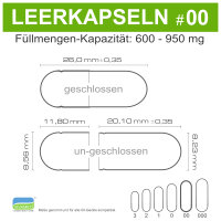 Leerkapseln HPMC • pflanzlich vegan Zellulose •...
