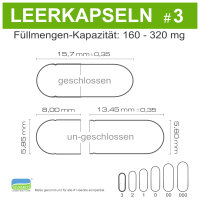 Leerkapseln HPMC • pflanzlich vegan Zellulose •...