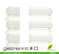 Leerkapseln • HPMC transparent Größe 0...